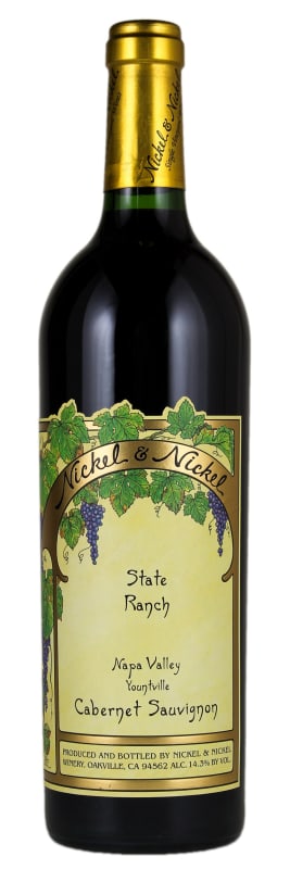 Nickel & Nickel State Ranch Cabernet Sauvignon 2018 Front Bottle Shot