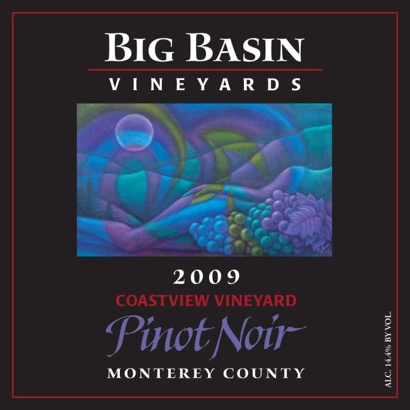Big Basin Coastview Vineyard Pinot Noir 2009 Front Label