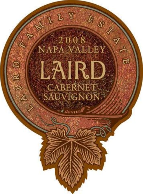 Laird Family Estate Cabernet Sauvignon 2008 Front Label