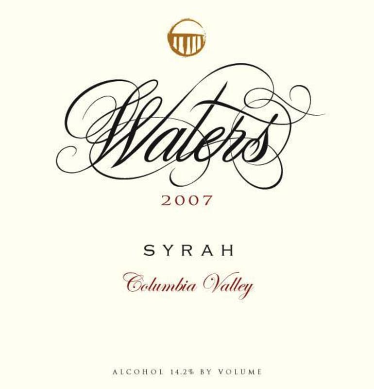 Waters Syrah 2007 Front Label