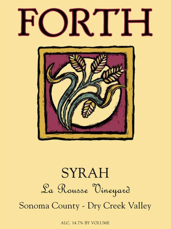 Forth Vineyards La Rousse Vineyard Syrah 2006 Front Label