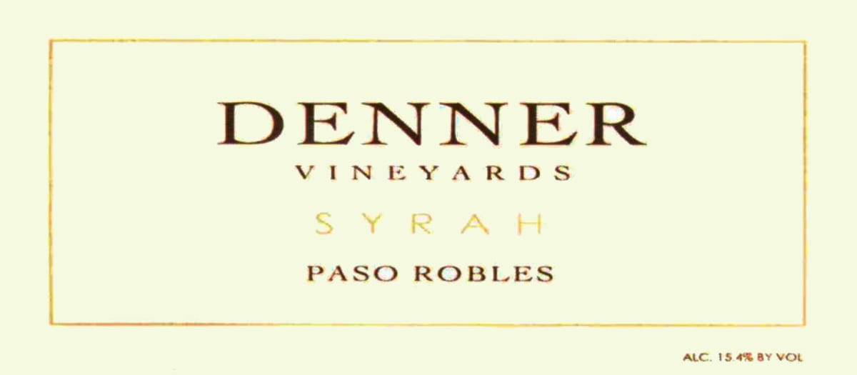 Denner Syrah 2007 Front Label