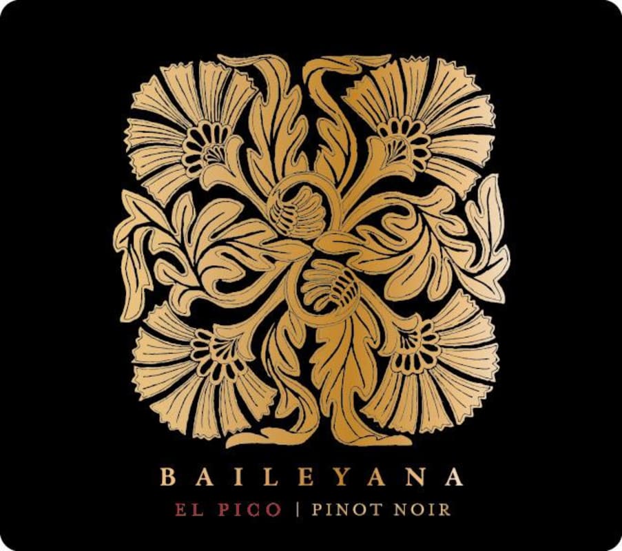 Baileyana El Pico Pinot Noir 2014 Front Label