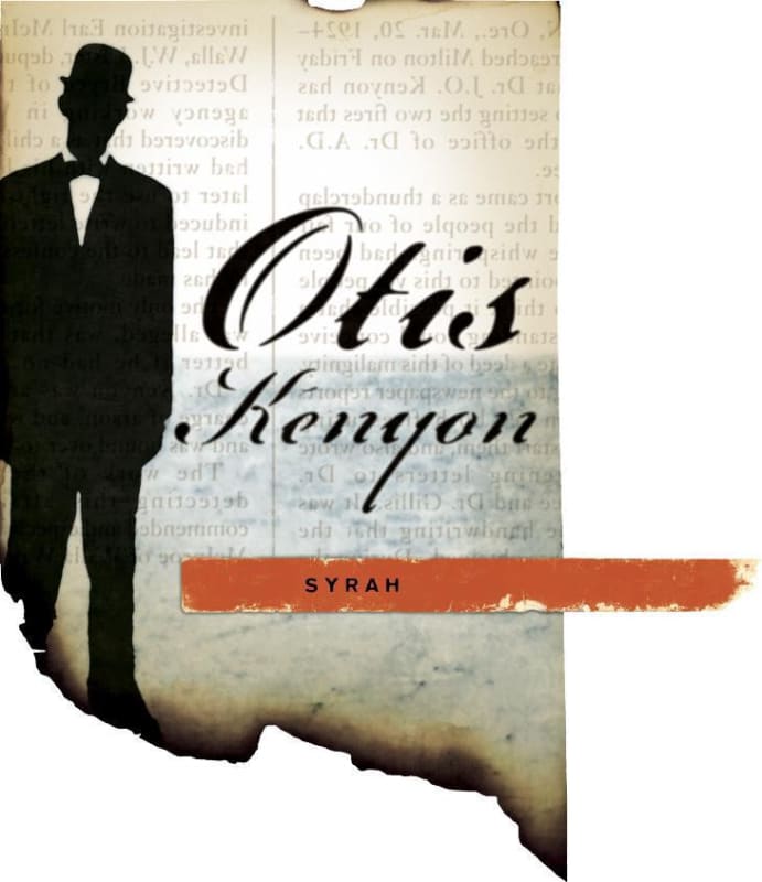 Otis Kenyon Wine Syrah 2010 Front Label