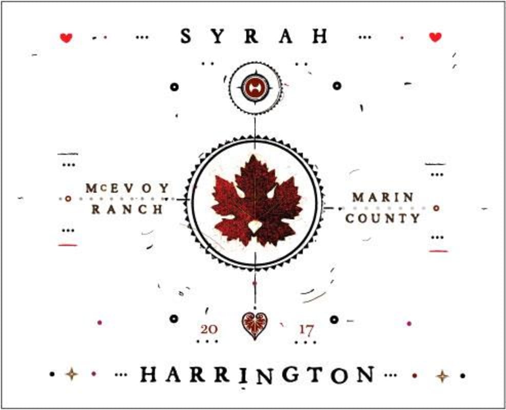 Harrington McEvoy Ranch Syrah 2017 Front Label