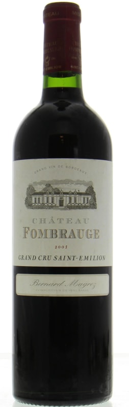 Chateau Fombrauge 2003 Front Bottle Shot