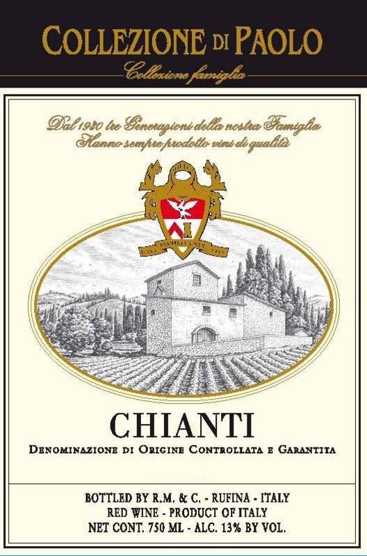 Collezione di Paolo Chianti 2019 Front Label