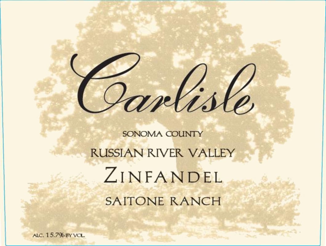 Carlisle Saitone Ranch Zinfandel 2013 Front Label