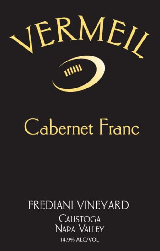 Vermeil Wines Frediani Vineyard Cabernet Franc 2014 Front Label