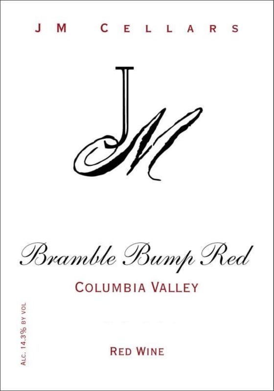 JM Cellars Bramble Bump Red 2008 Front Label