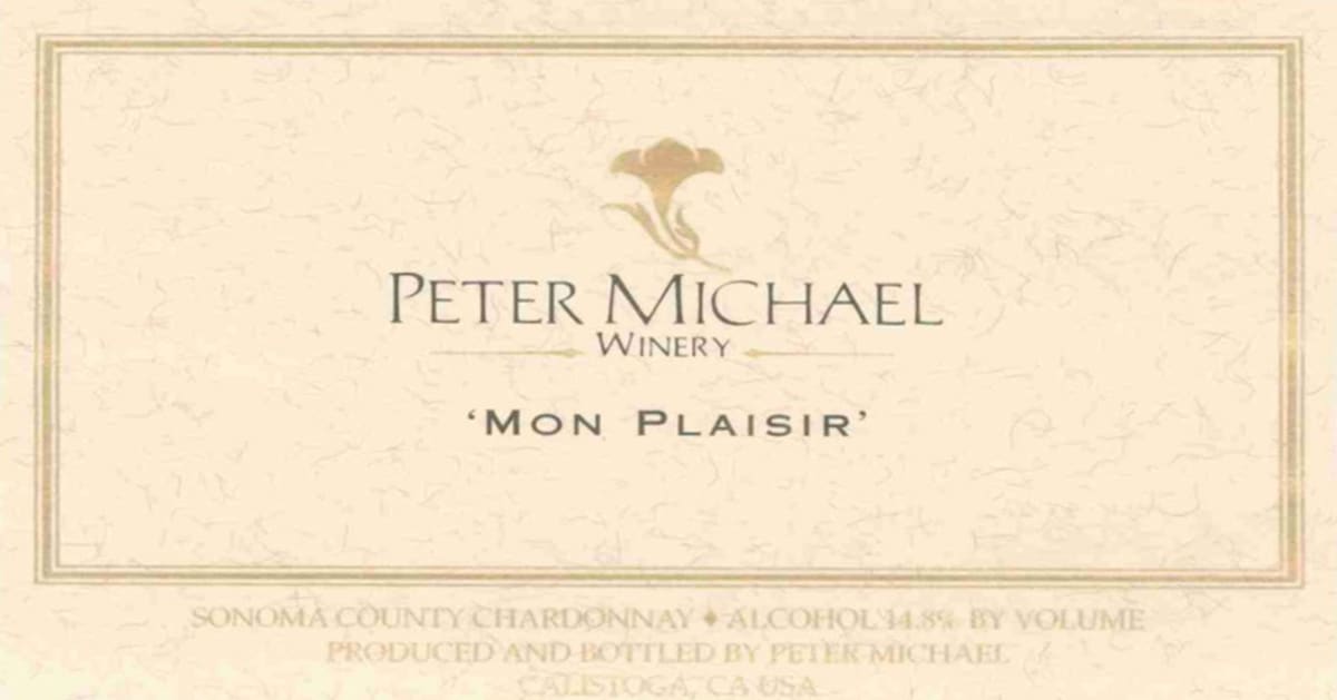 Peter Michael Mon Plaisir Chardonnay 2003 Front Label