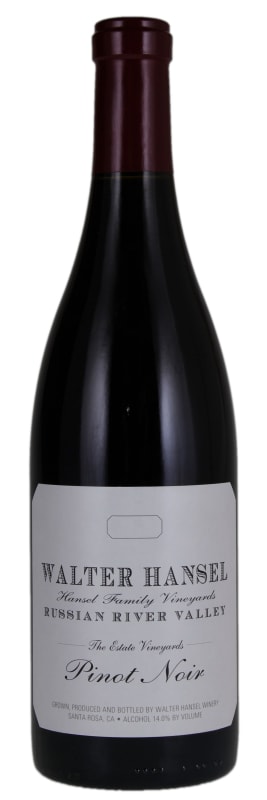 Walter Hansel Estate Vineyard Pinot Noir 2022 Front Bottle Shot