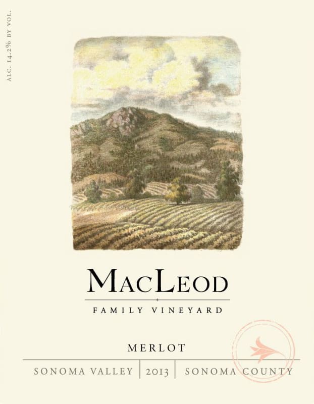 MacLeod Family Vineyard Merlot 2013 Front Label