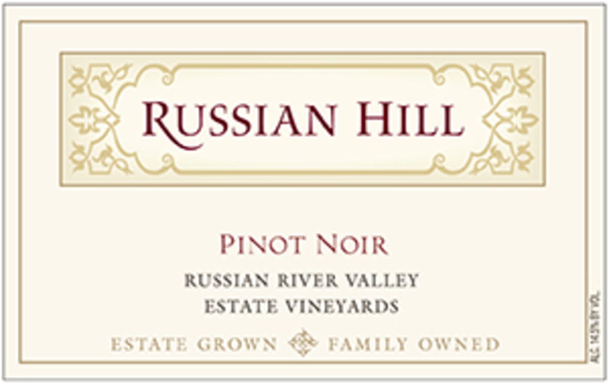 Russian Hill Estate Vineyards Pinot Noir 2002 Front Label