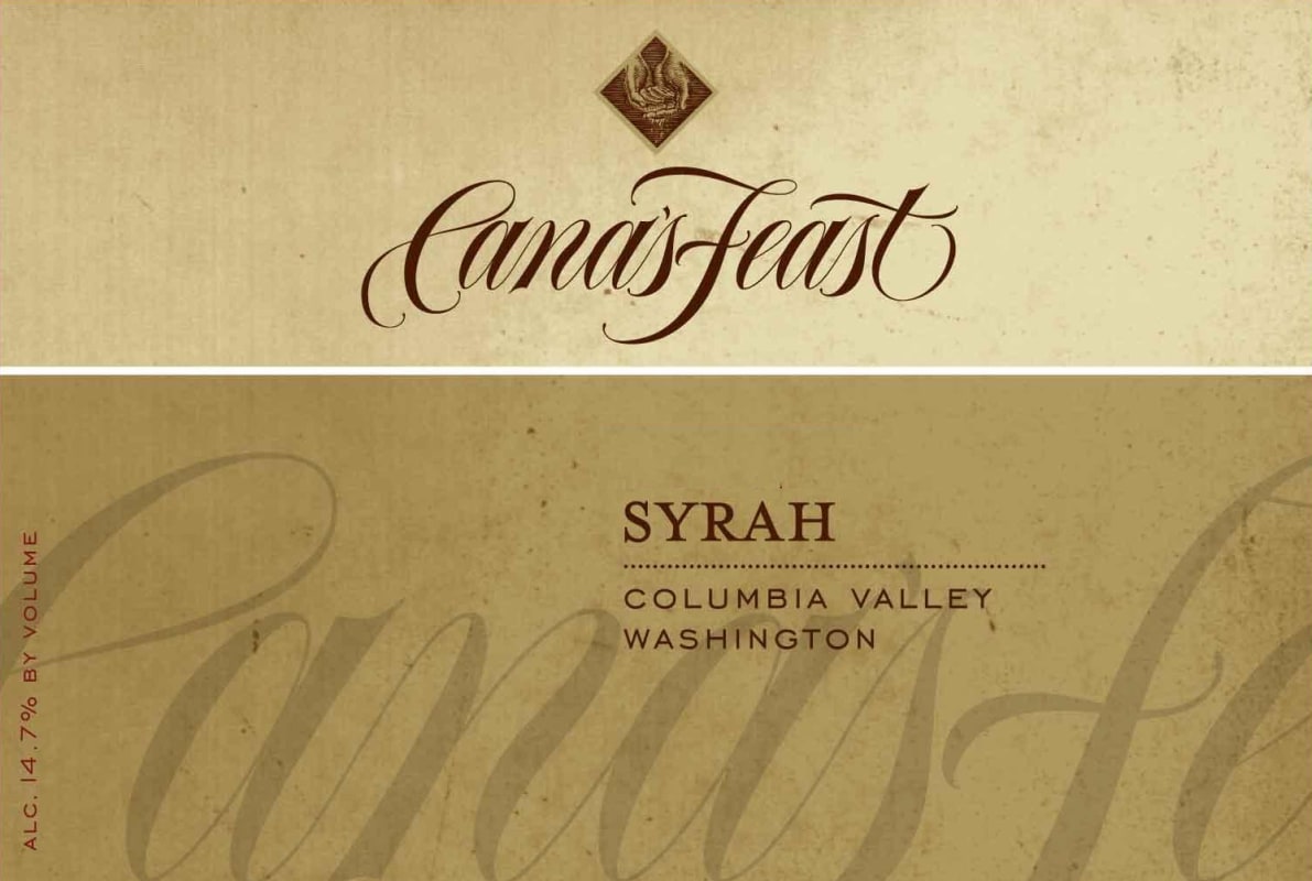 Cana's Feast Winery Syrah 2013 Front Label