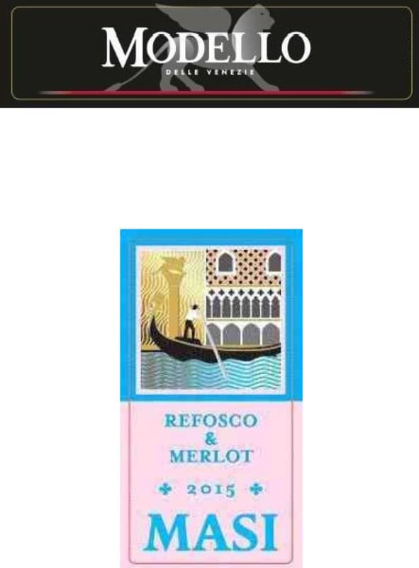 Masi Modello Refosco & Merlot 2015 Front Label