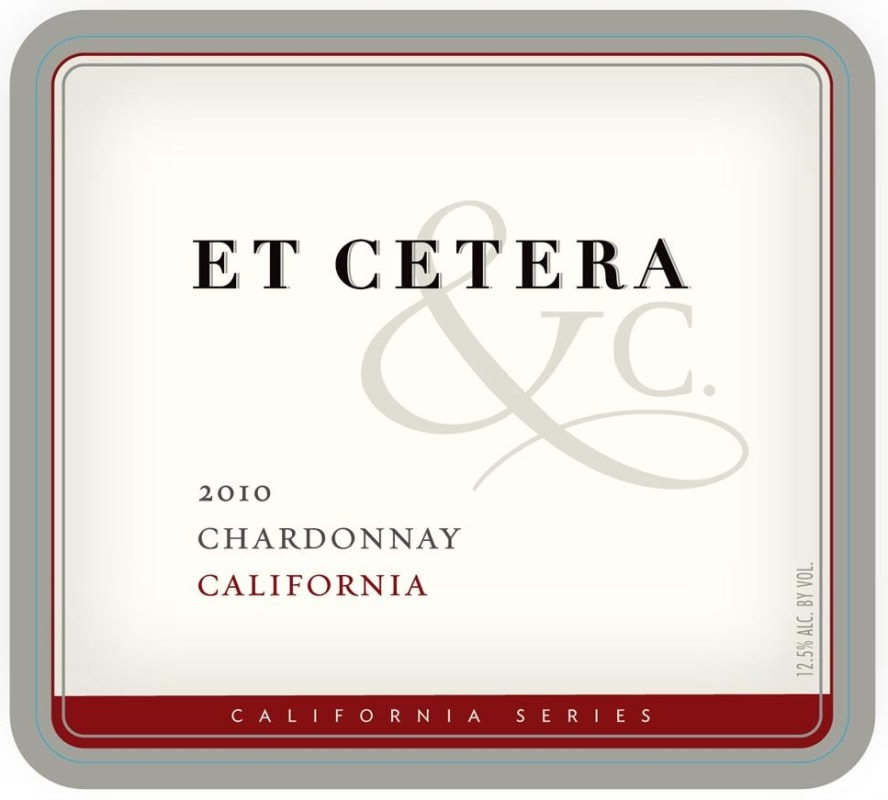 Et Cetera Chardonnay 2010 Front Label