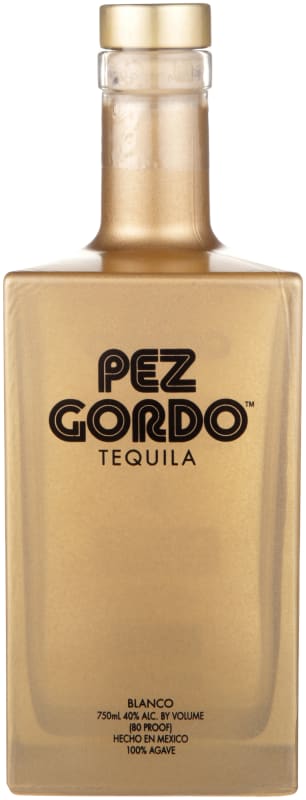 Pez Gordo Blanco Tequila Front Bottle Shot