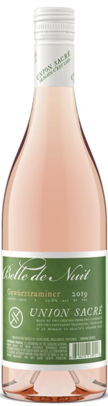 Union Sacre Belle de Nuit Dry Gewurztraminer 2019 Front Bottle Shot