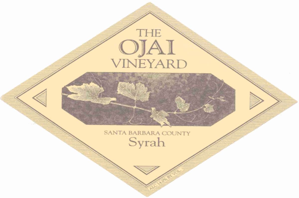 Ojai Santa Barbara Syrah 2005 Front Label