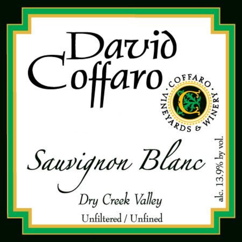 David Coffaro Estate Vineyard Sauvignon Blanc 2016 Front Label