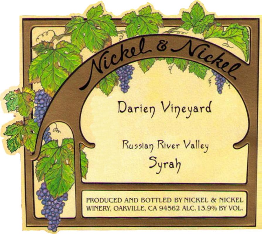 Nickel & Nickel Darien Vineyard Syrah 2008 Front Label