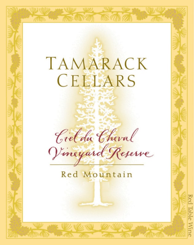 Tamarack Cellars Ciel du Cheval Vineyard Reserve 2007 Front Label