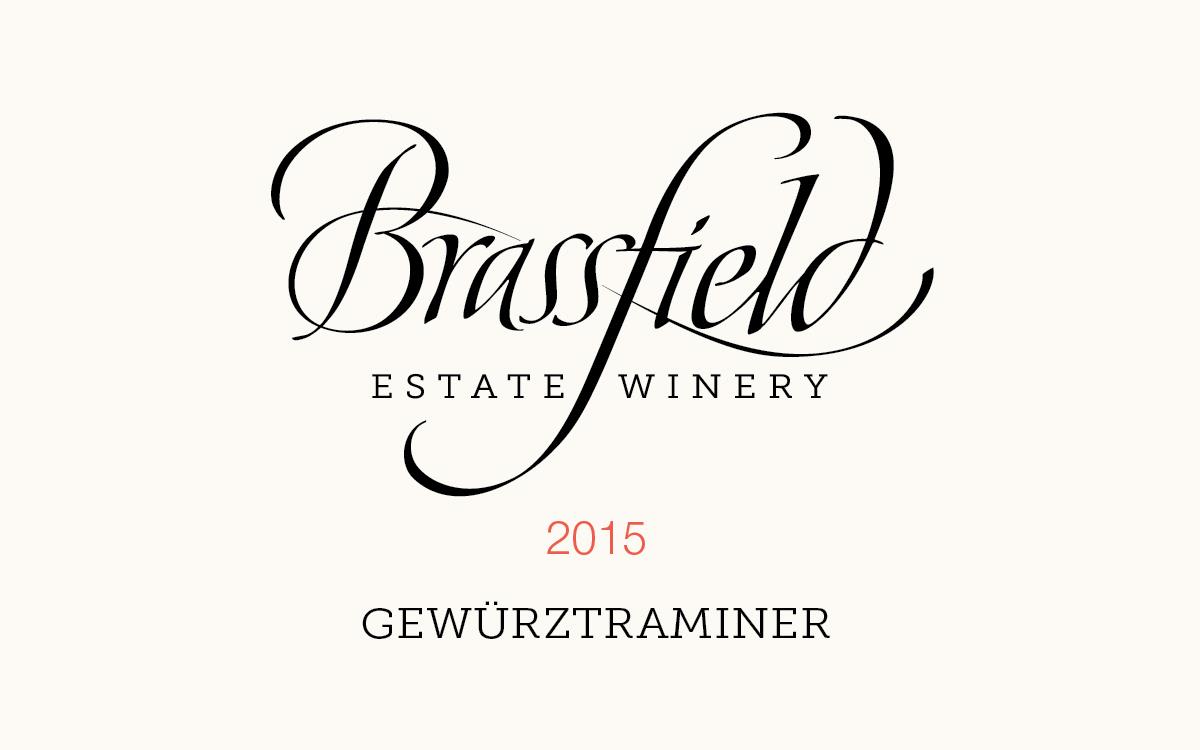 Brassfield Serenity Ranch Vineyard Gewurztraminer 2015 Front Label
