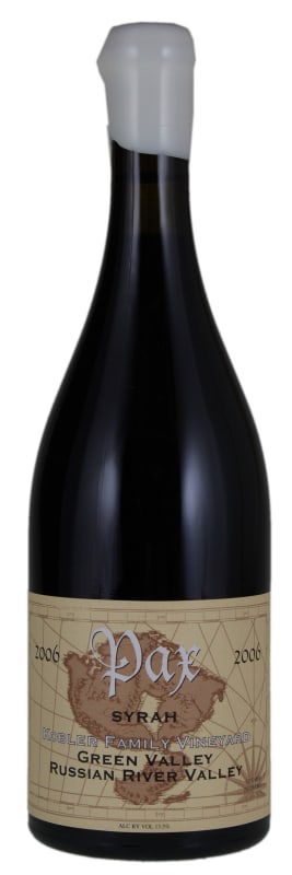 Pax Kobler Family Syrah 2006 Front Bottle Shot