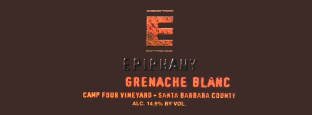 Epiphany Camp Four Vineyard Grenache Blanc 2008 Front Label