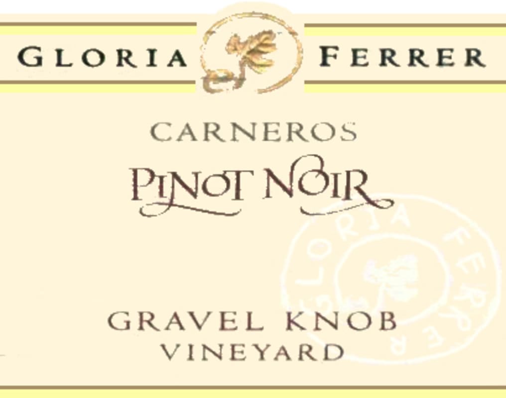 Gloria Ferrer Gravel Knob Vineyard Pinot Noir 2004 Front Label