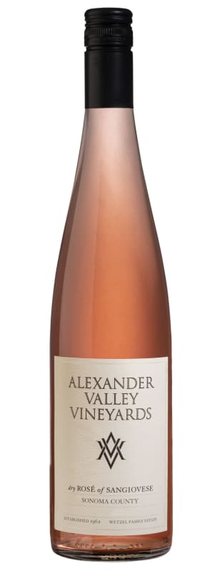Alexander Valley Vineyards Dry Rose of Sangiovese 2022 Front Bottle Shot