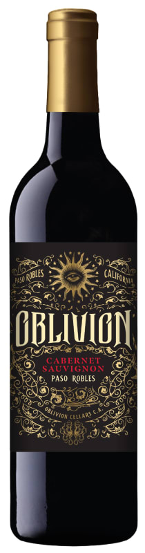 Oblivion Cellars Paso Robles Cabernet Sauvignon 2018 Front Bottle Shot