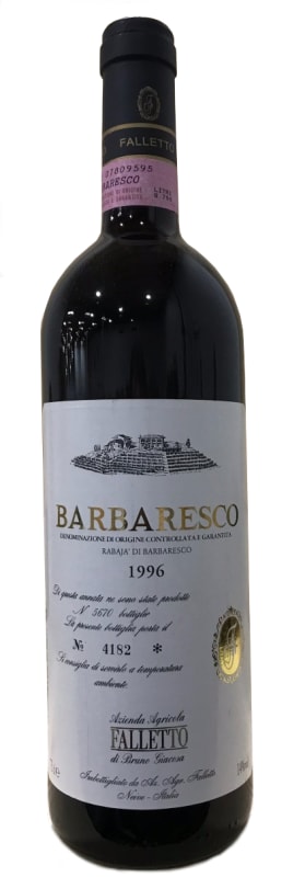 Bruno Giacosa Barbaresco Rabaja 1996 Front Bottle Shot