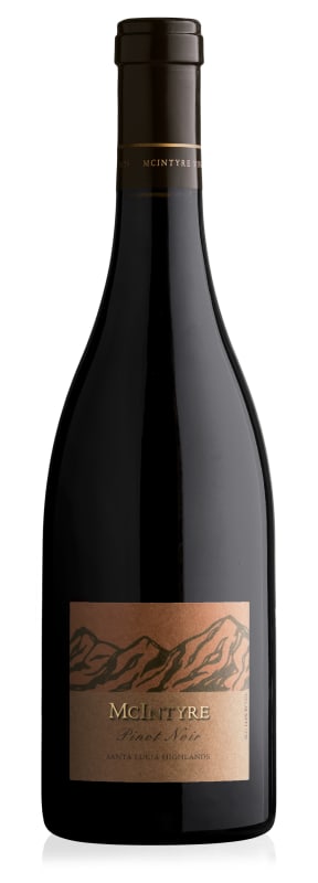 McIntyre Santa Lucia Highlands Pinot Noir 2016 Front Bottle Shot