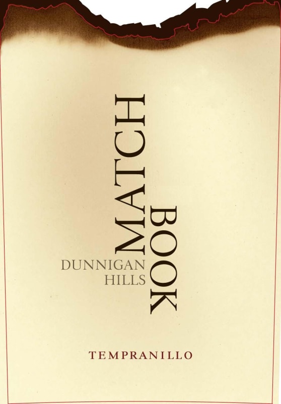 Crew Wine Company Matchbook Tempranillo 2008 Front Label