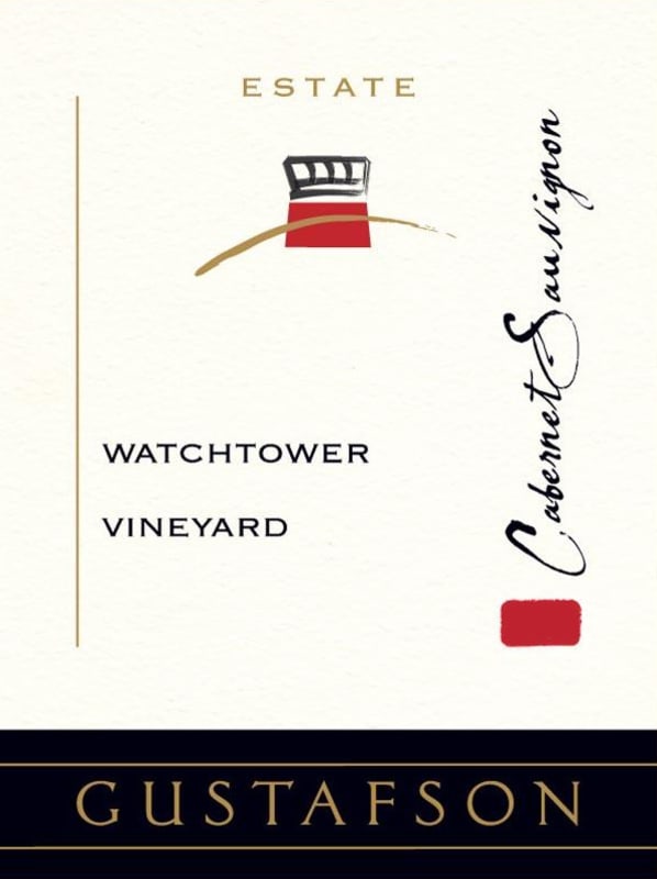 Gustafson Family Vineyards Estate Watchtower Vineyard Cabernet Sauvignon 2010 Front Label