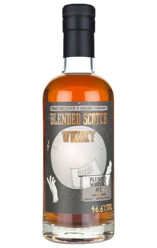 That Boutique-y Whisky Company 50 Year Blended Scotch Whisky (375ML half-bottle) Front Bottle Shot