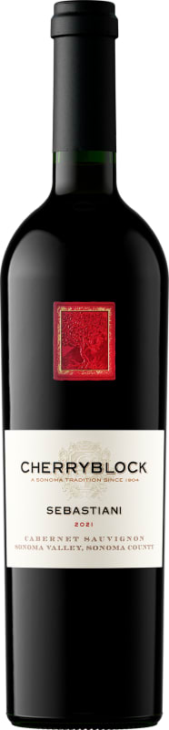Sebastiani Cherryblock Cabernet Sauvignon 2021 Front Bottle Shot