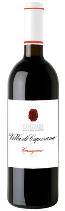 Capezzana Villa di Carmignano 2012 Front Bottle Shot