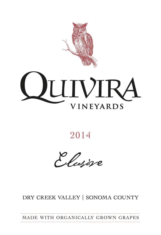 Quivira Elusive 2014 Front Label