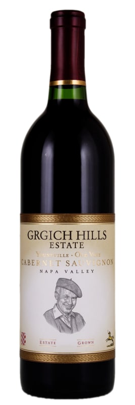 Grgich Hills Estate Yountville Old Vine Cabernet Sauvignon 2016 Front Bottle Shot
