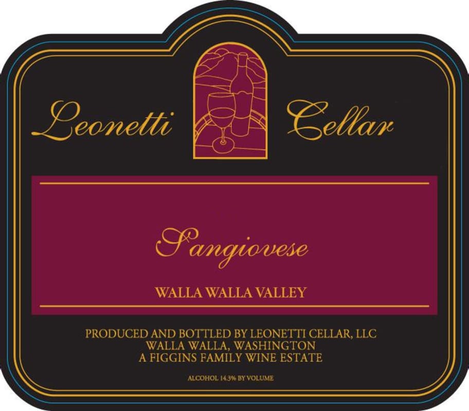 Leonetti Sangiovese 2014 Front Label