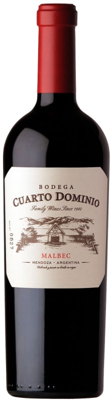 Bodega Cuarto Dominio Malbec 2014 Front Bottle Shot