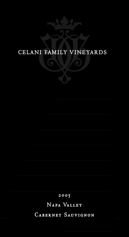 Celani Vineyards Cabernet Sauvignon 2005 Front Label