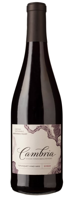 Cambria Tepusquet Vineyard Syrah 2016 Front Bottle Shot