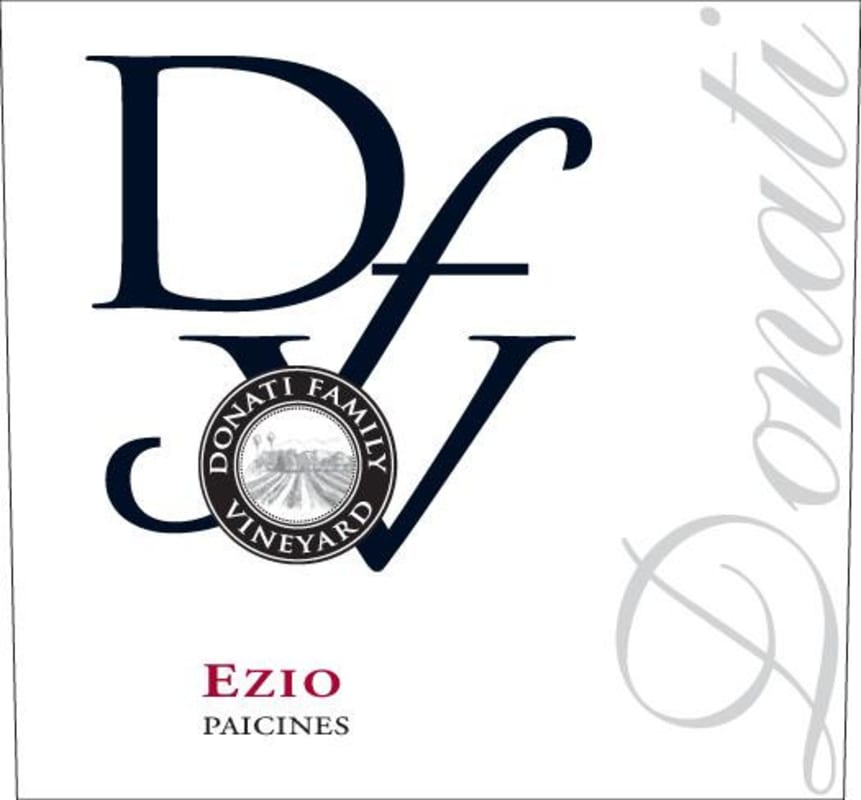 Donati Family Vineyards Paicines Ezio 2007 Front Label