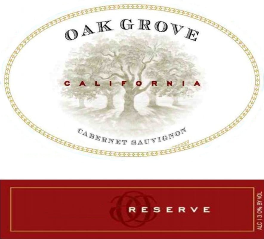 Oak Grove Family Reserve Cabernet Sauvignon 2011 Front Label