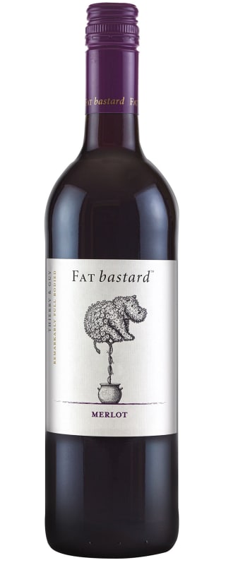 Fat Bastard Merlot 2017 Front Bottle Shot