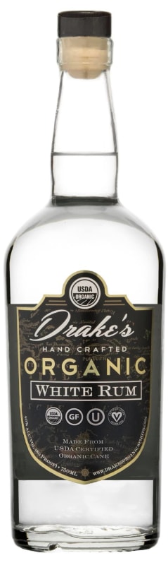 Drake's Organic White Rum Front Bottle Shot